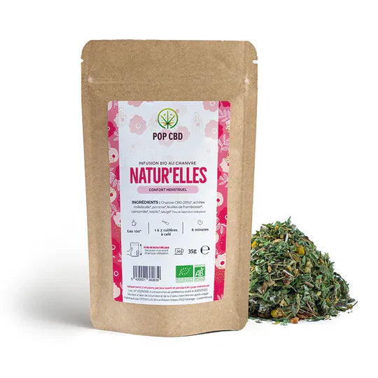 INFUSION CBD BIO : NATUR'ELLES (cycle menstruel)